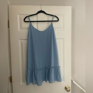 Elegant Blue Mini Dress